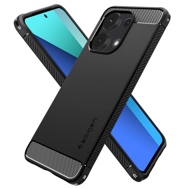 Гръб Spigen Rugged Armor за  Xiaomi Redmi Note 13 - Черен