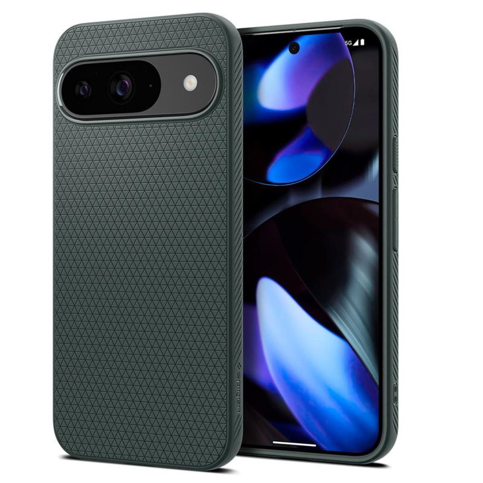 Гръб  Spigen за Google Pixel 9 Pro/Pixel 9, Liquid Air - Зелен