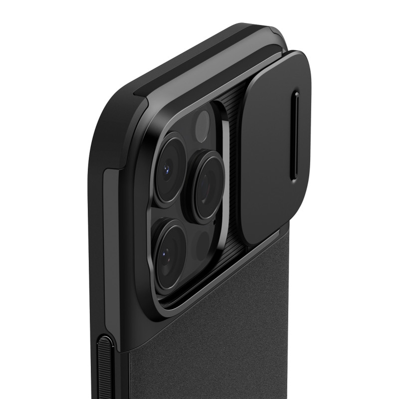 Гръб Spigen Optik Armor MagSafe за iPhone 16 Pro Max - Черен