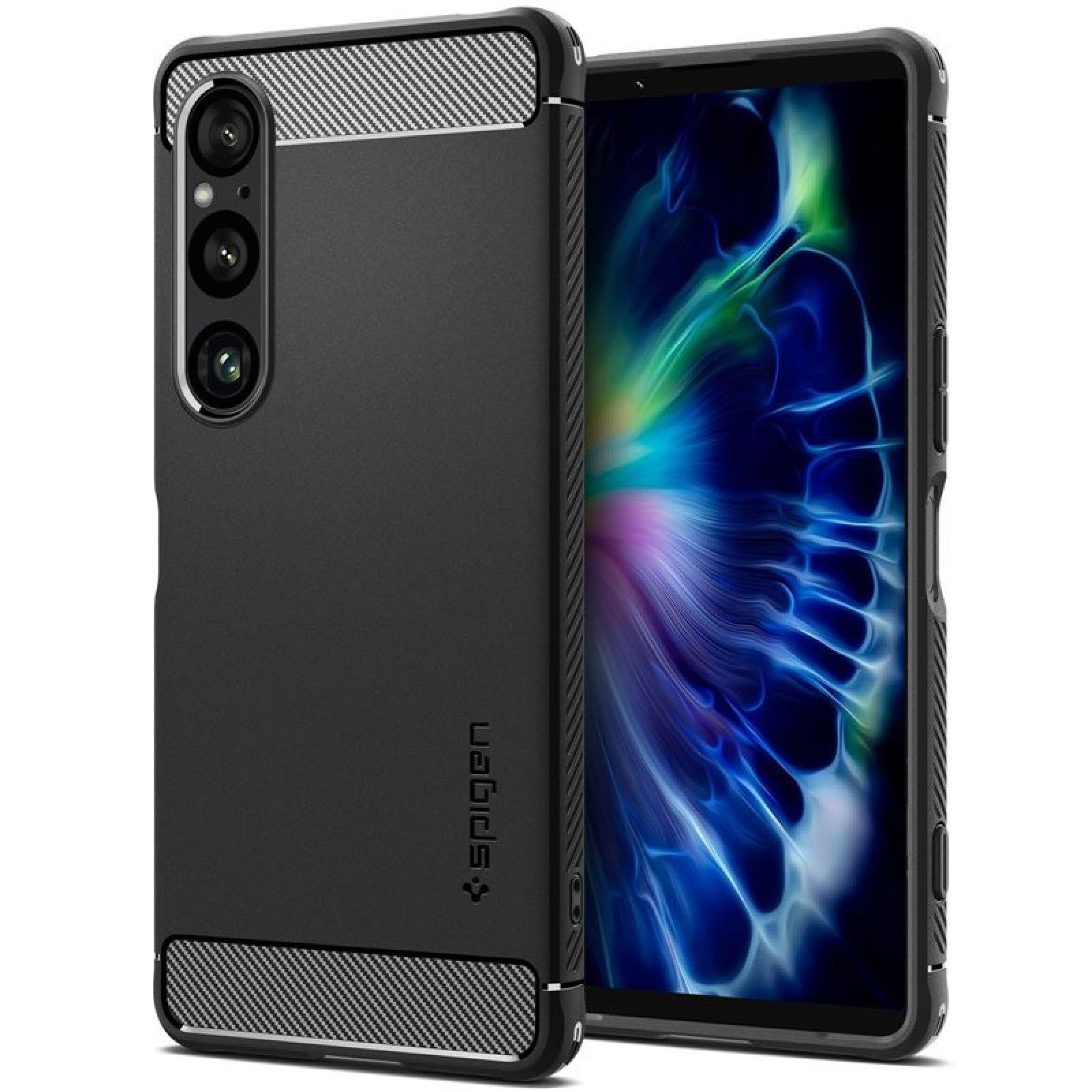 Гръб Spigen Rugged Armor за Sony Xperia 1 VI - Черен