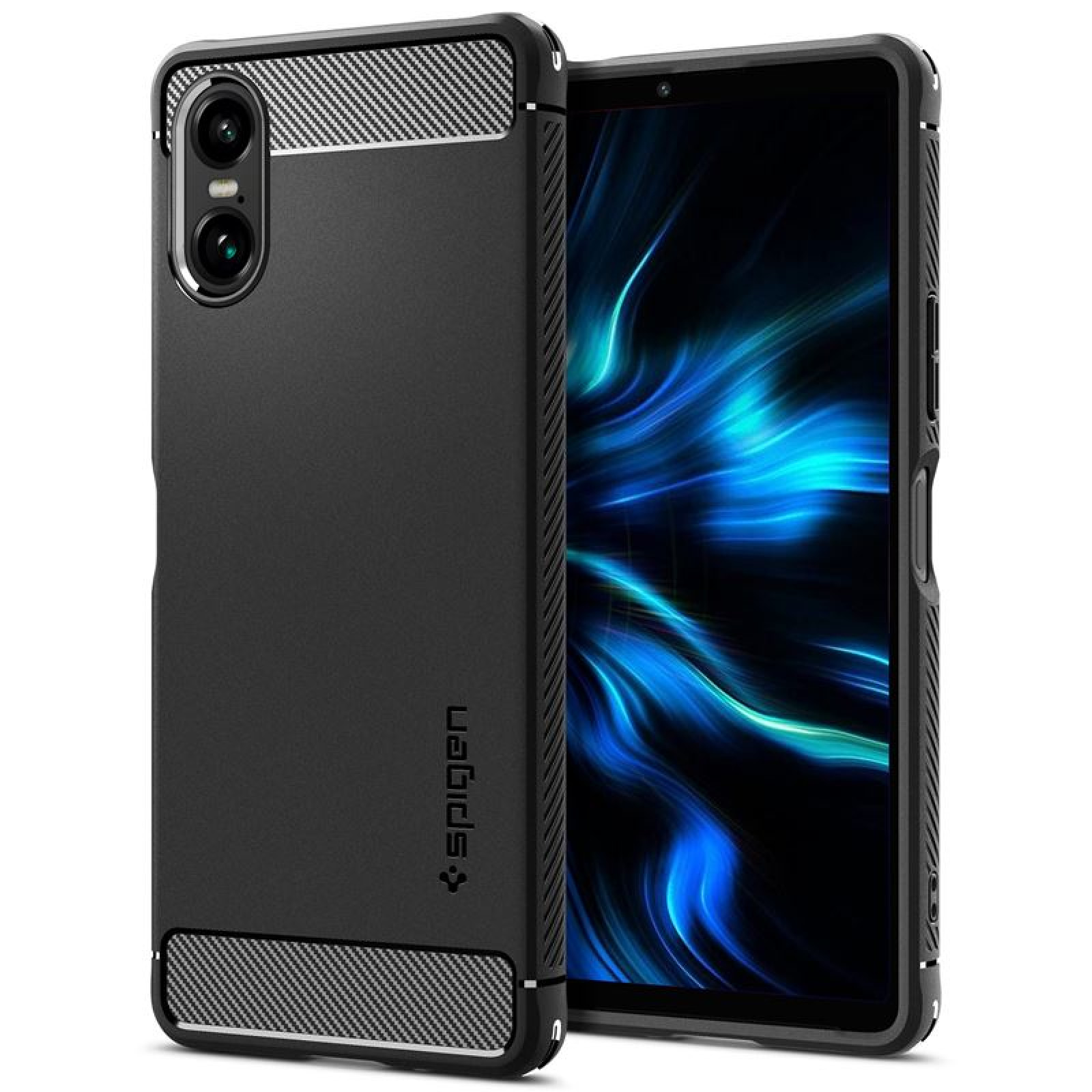 Гръб Spigen Rugged Armor за Sony Xperia 10 VI - Черен