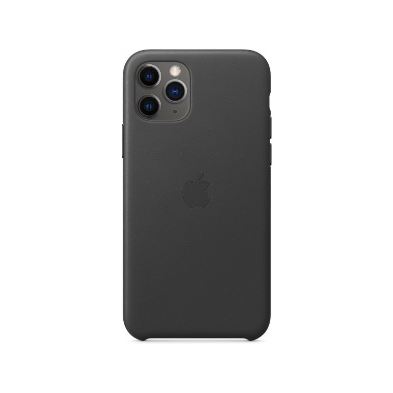 Оригинален гръб Leather за Apple iPhone 11 Pro Max - Черен