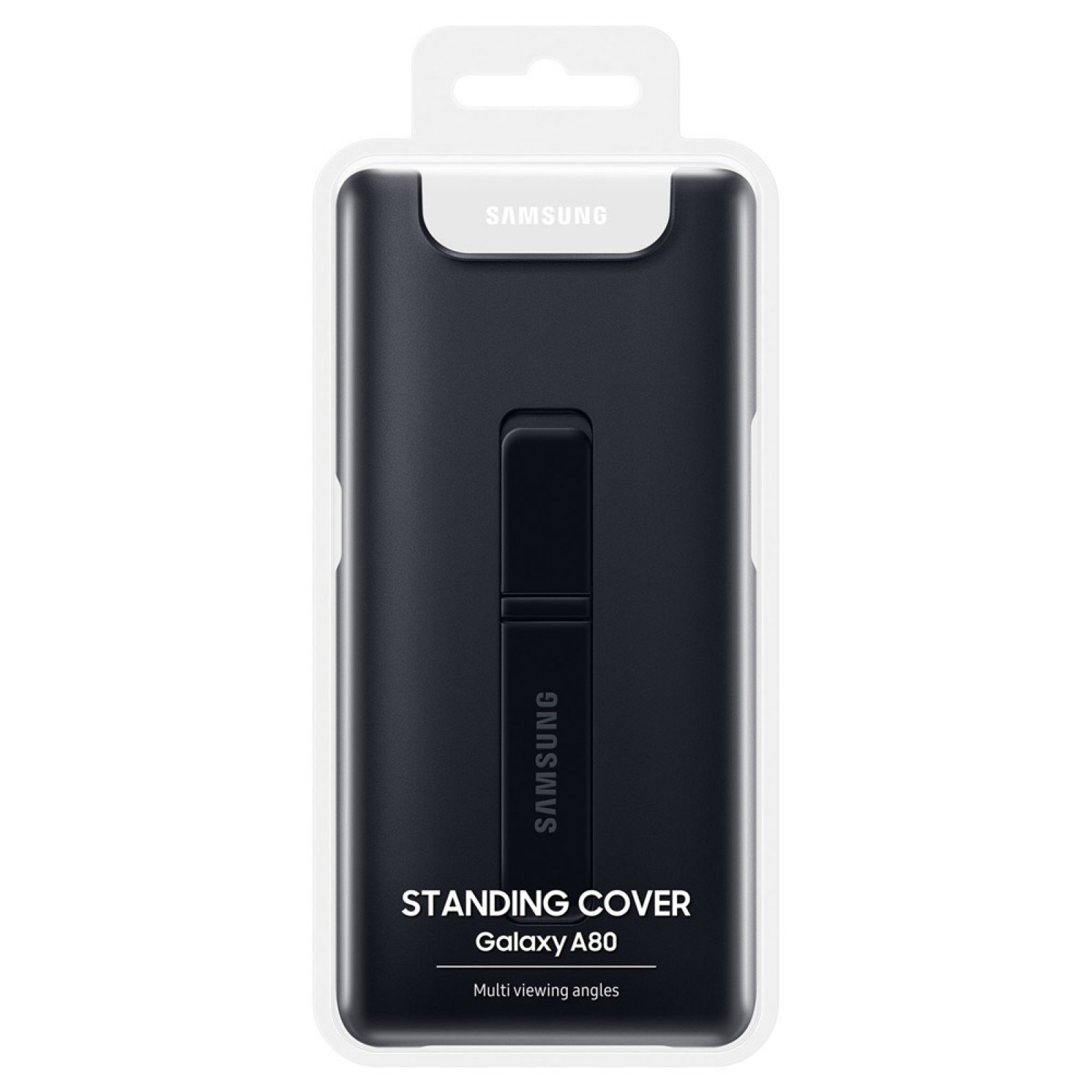 Оригинален гръб Standing Cover Case за Samsung Galaxy A80 - Черен