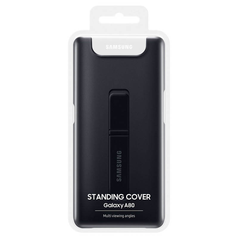 Оригинален гръб Standing Cover Case за Samsung Galaxy A80 - Черен