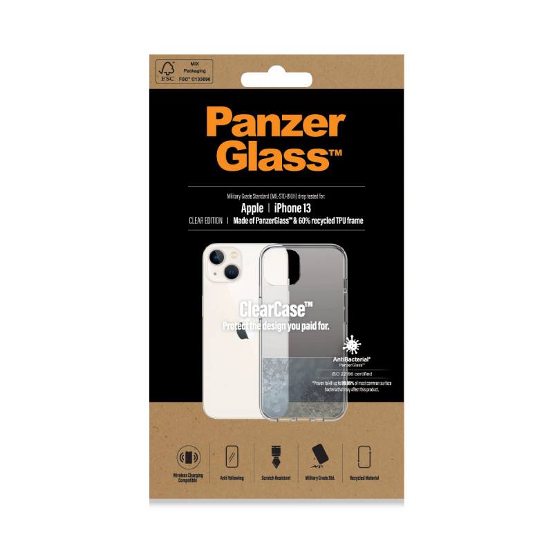Гръб PanzerGlass ClearCase за Iphone 13/14  - Прозрачен