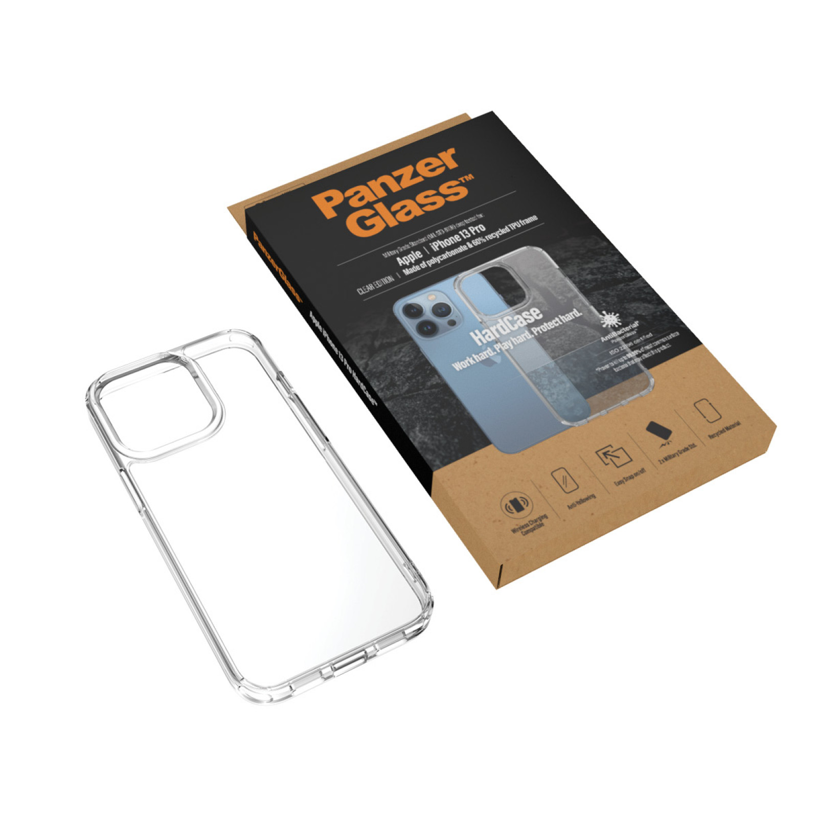 Гръб PanzerGlass HardCase за Iphone 13  Pro - Прозрачен