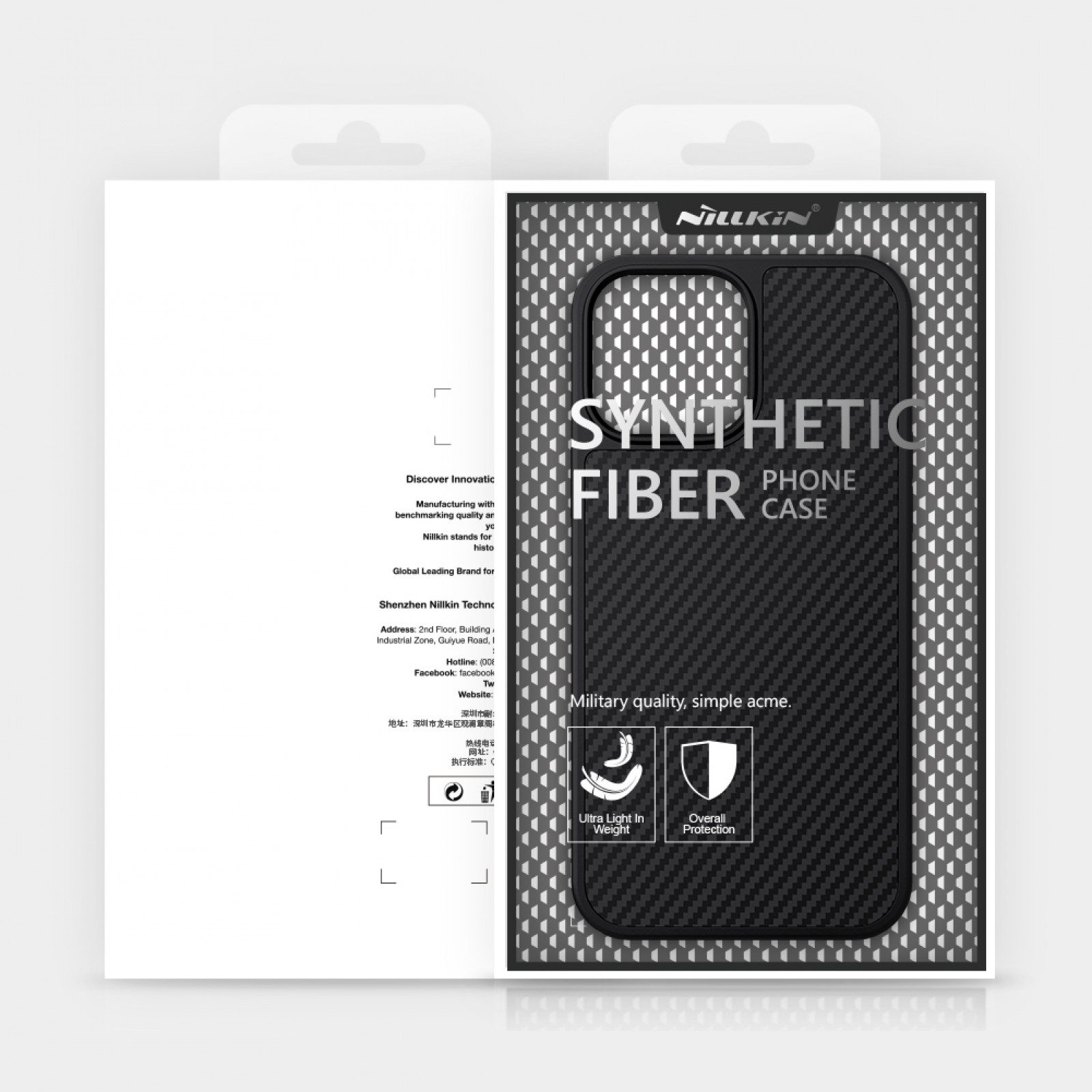 Гръб Nillkin Synthetic Fiber Case за Iphone 13 Pro - Черен