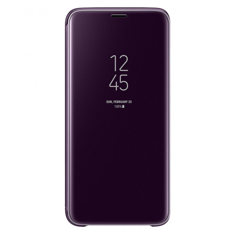 Оригинален калъф Clear View за Samsung Galaxy S9 Plus- Лилав