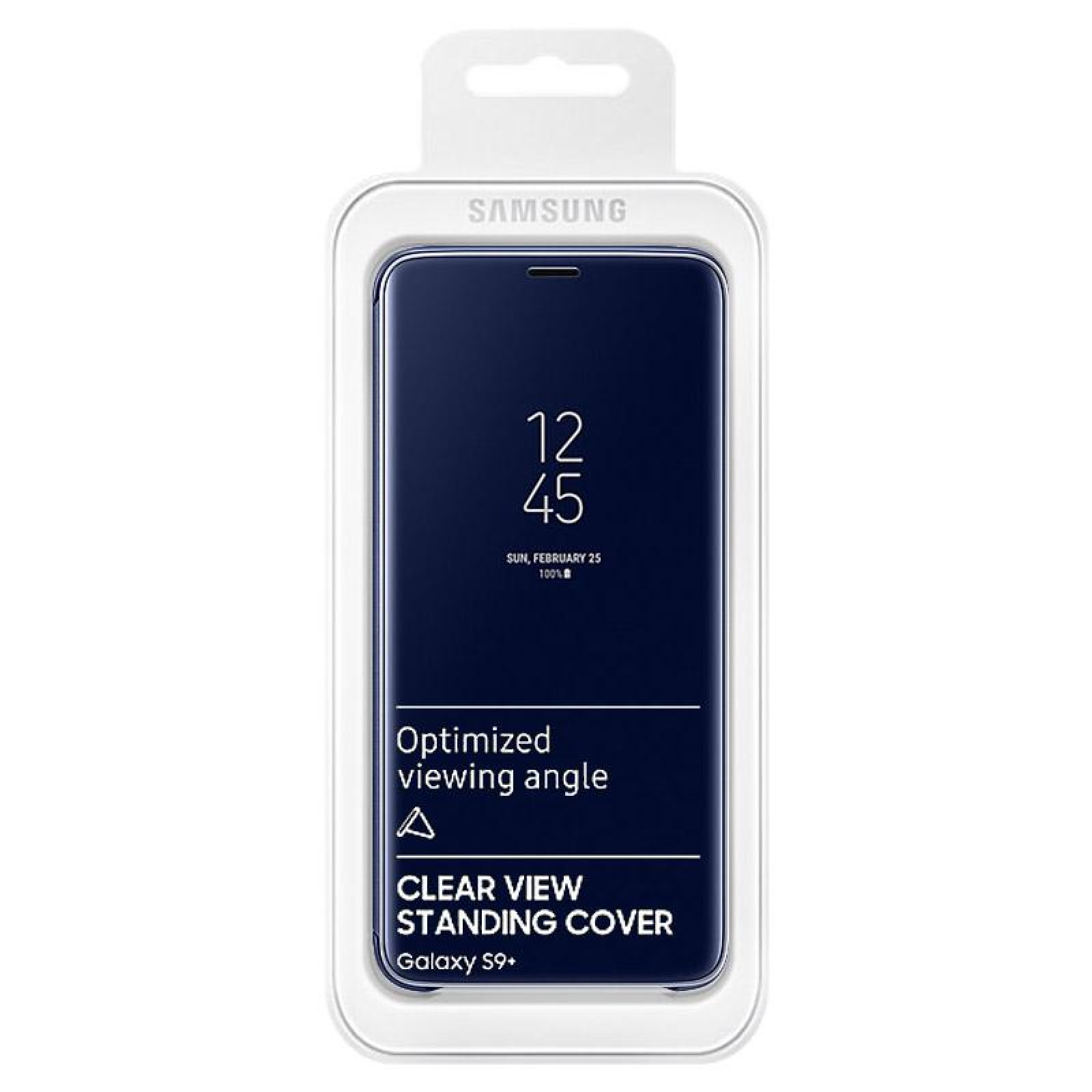 Оригинален калъф Clear View за Samsung Galaxy S9 Plus - Син