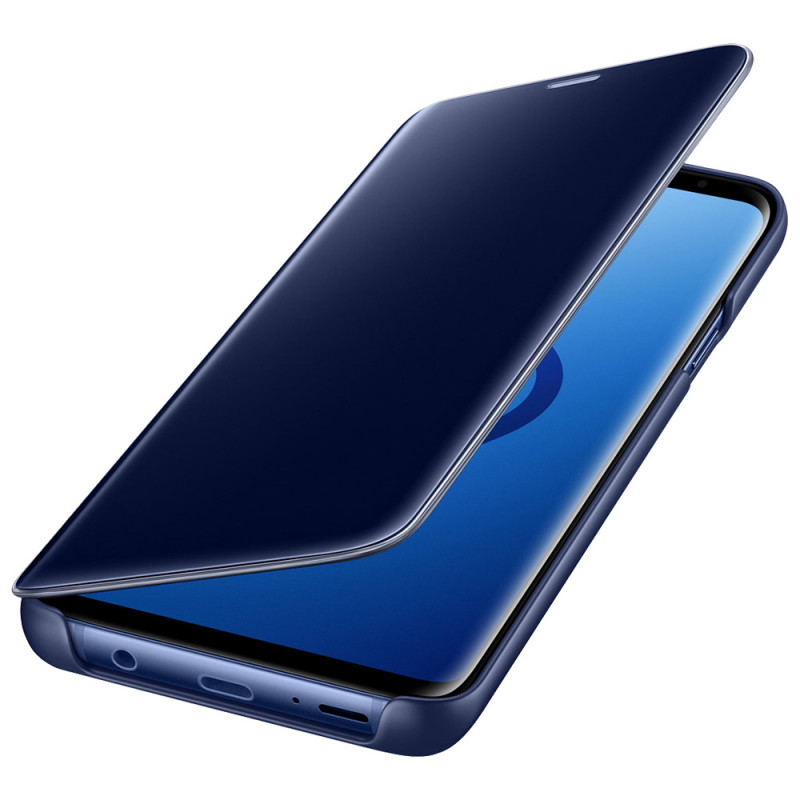 Оригинален калъф Clear View за Samsung Galaxy S9 Plus - Син