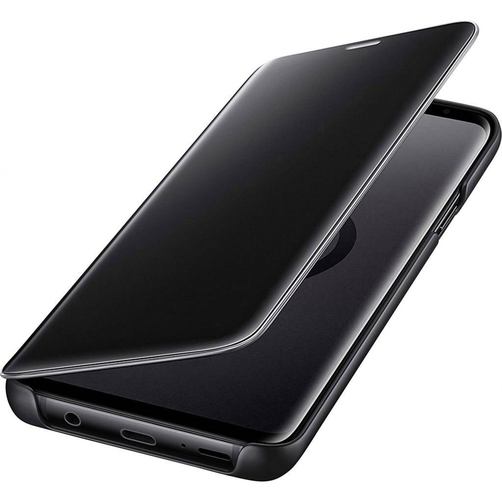 Оригинален калъф Clear View за Samsung Galaxy S9 Plus- Черен