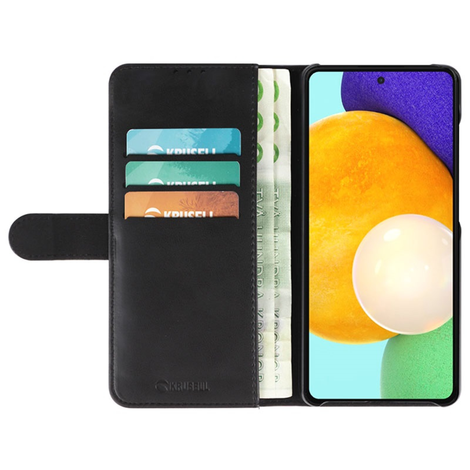 Калъф Krusell Phone Wallet за Samsung Galaxy A52 - Черен