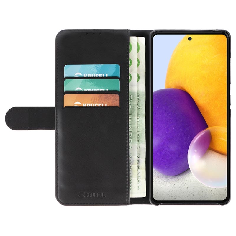 Калъф Krusell Phone Wallet за Samsung Galaxy A72 - Черен