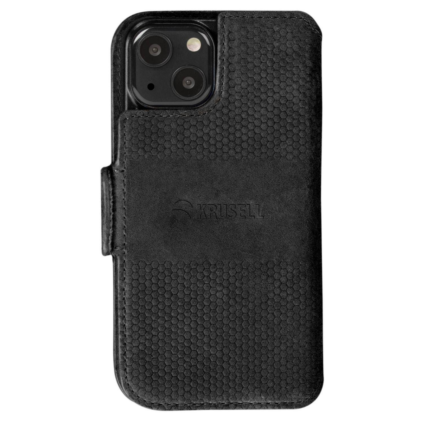 Калъф Krusell Leather Wallet за Iphone 13 mini - Черен