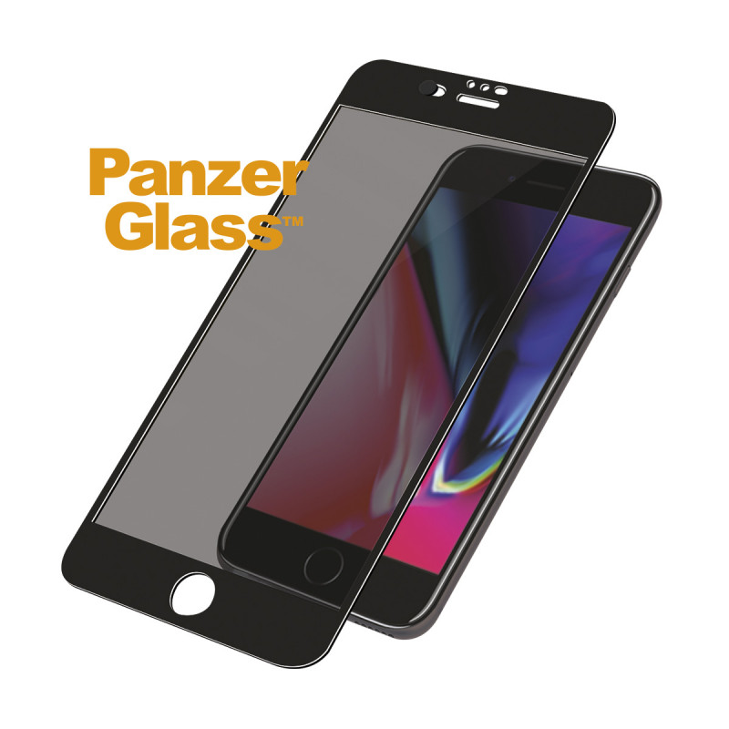 Стъклен протектор PanzerGlass за Apple Iphone 7/8/SE2020/SE2022/6/6s CaseFriendly, CamSlider, Privacy - Черно