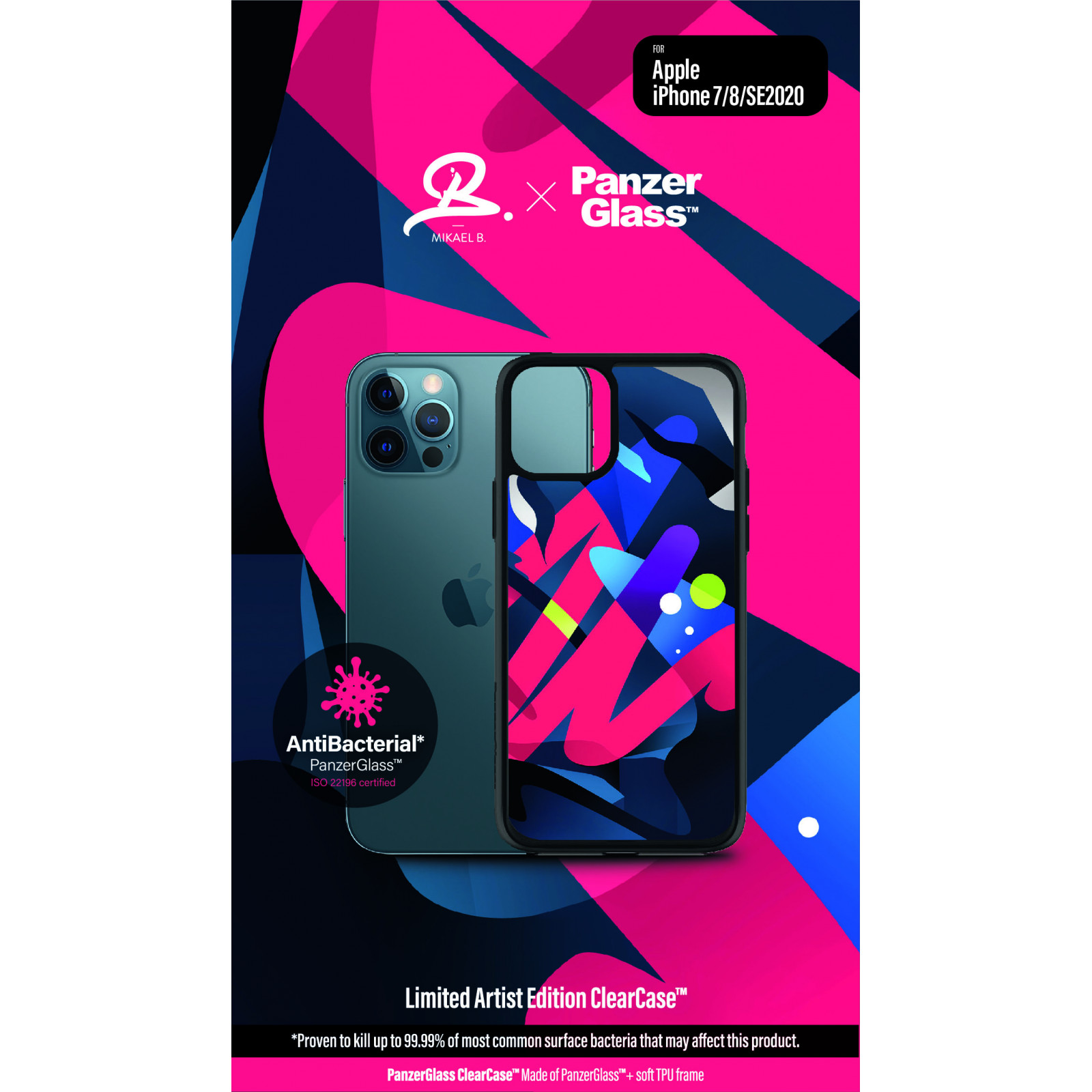 Гръб PanzerGlass Artist Edition ClearCase за Iphone 7/8/SE2020/SE2022 - Цветен