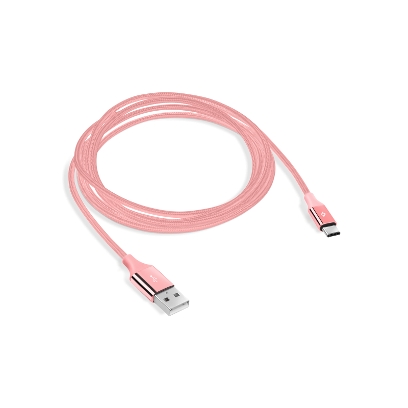 Кабел ttec AlumiCable Type C Charge/Data Cable, 2.0 - Rose Gold