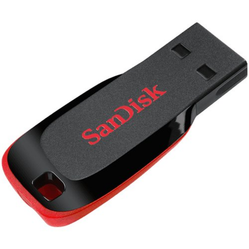 Флашка SanDisk Cruzer Blade 128GB - Черно/Червена...
