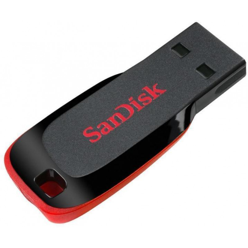 Флашка SanDisk Cruzer Blade 64GB - Черно/Червена