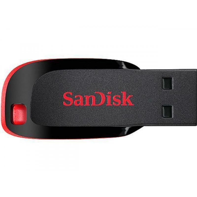 Флашка SanDisk Cruzer Blade 64GB - Черно/Червена...