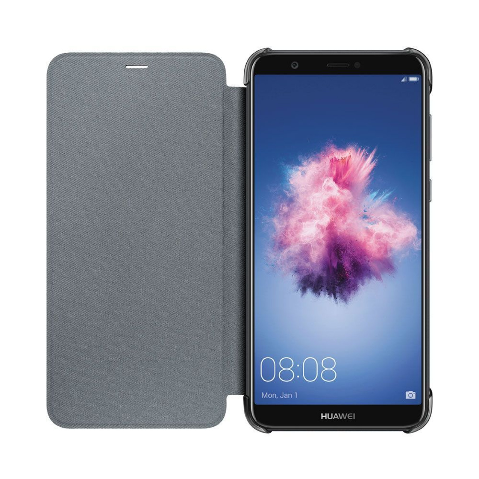 Оригинален калъф Flip за Huawei P Smart - Черен
