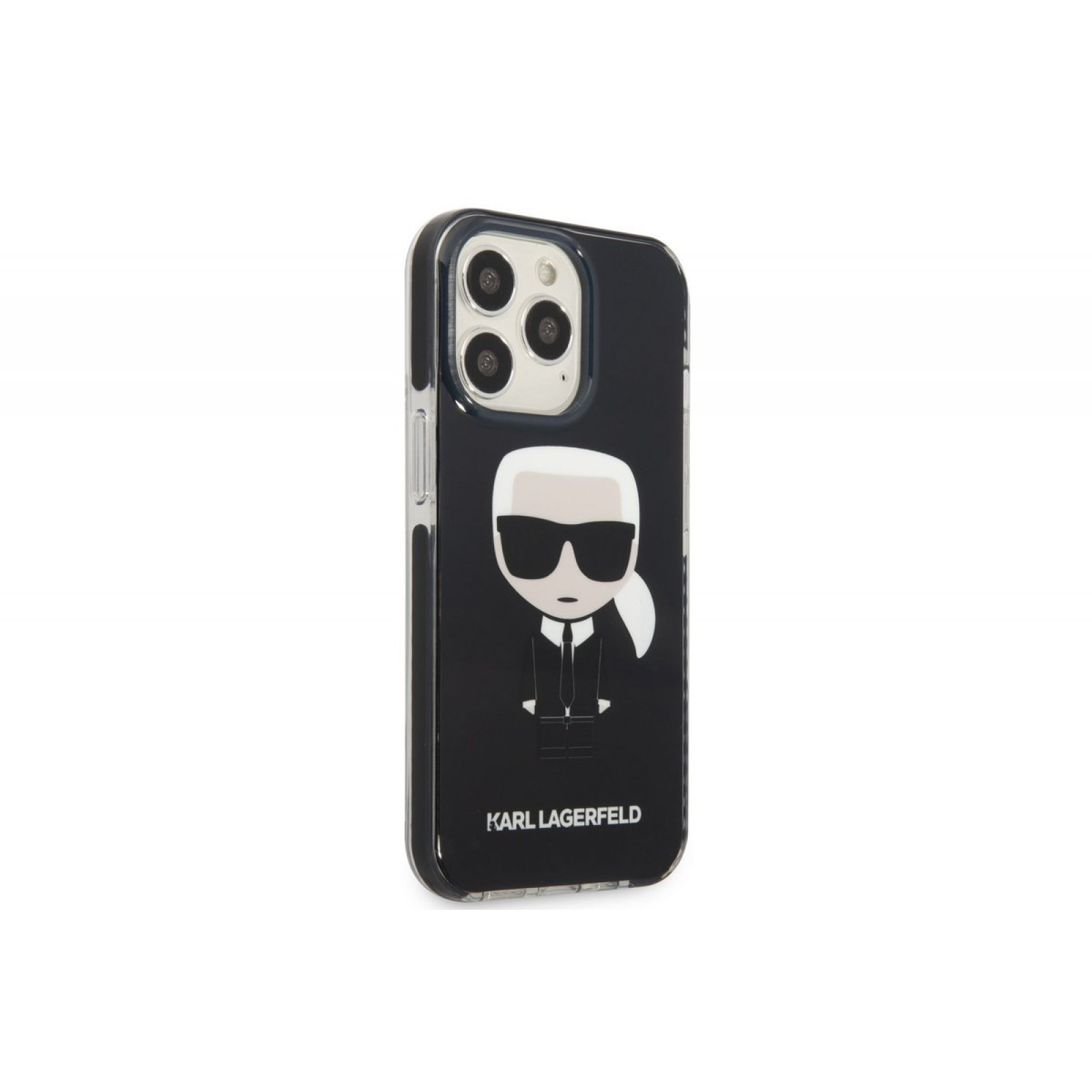 Гръб Karl Lagerfeld TPE Full Body Ikonik Case за iPhone 13 Pro - Черен