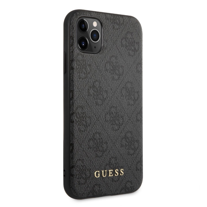 Гръб Guess 4G Hard Case Metal Logo за iPhone 11 Pro - Сив