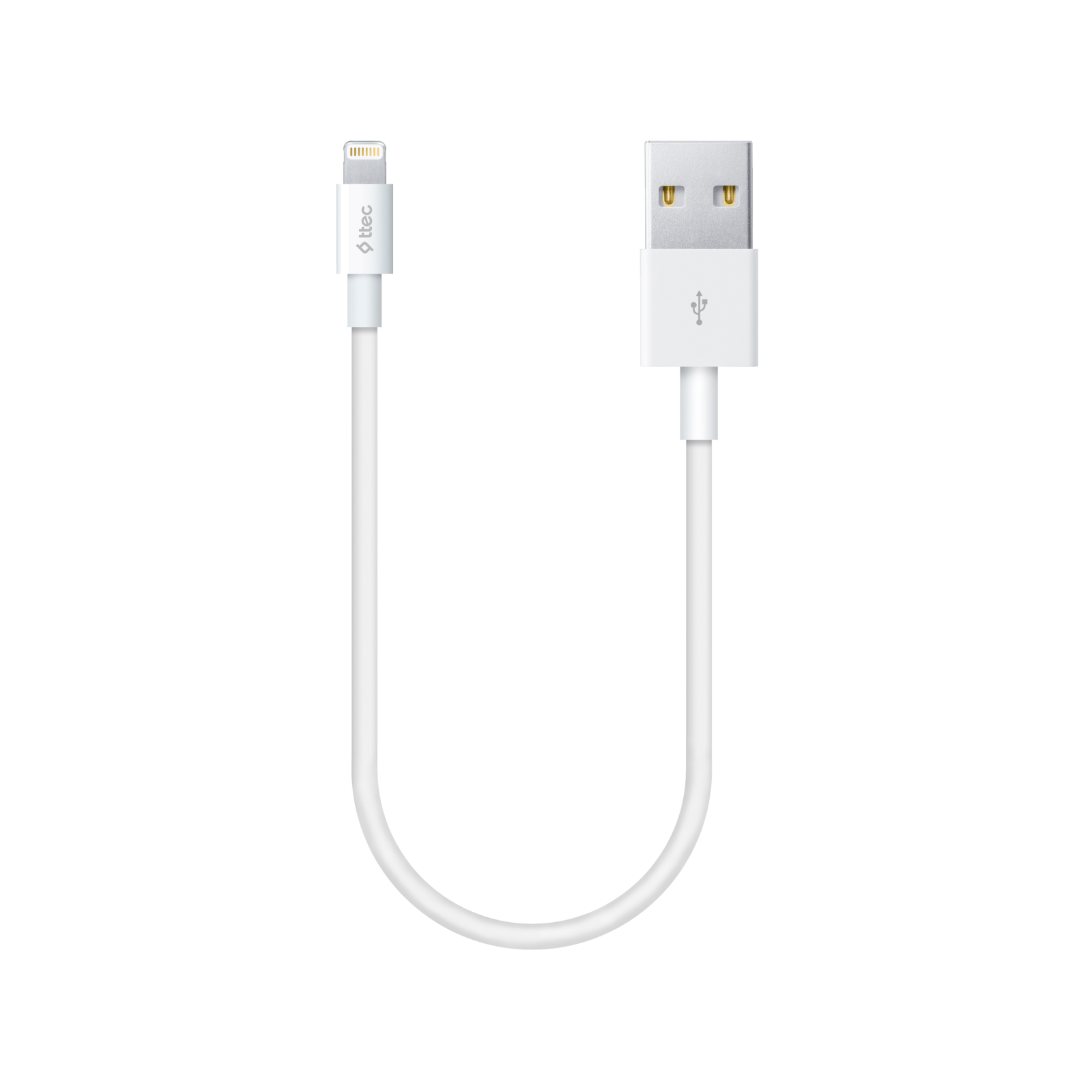 Кабел Mini Cable 30cm Lightning Charge/Data Cable - Бял