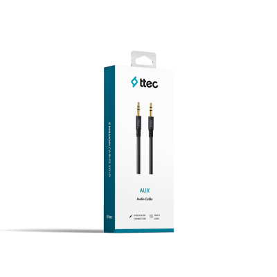 Кабел ttec 3.5mm, Sterio Aux, Cable, 1m
