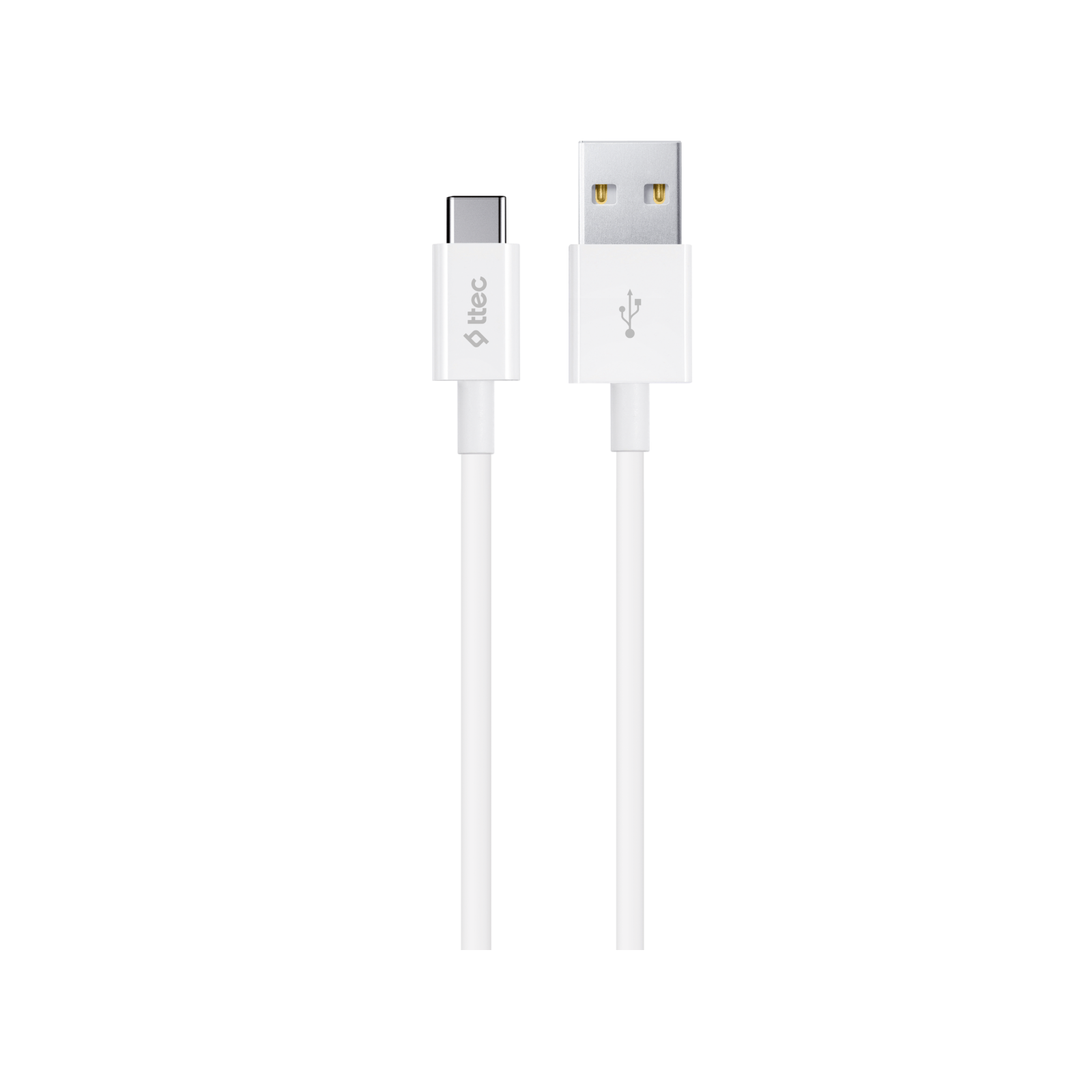 Кабел ttec Type C Charge 2.0 / Data Cable , Бял