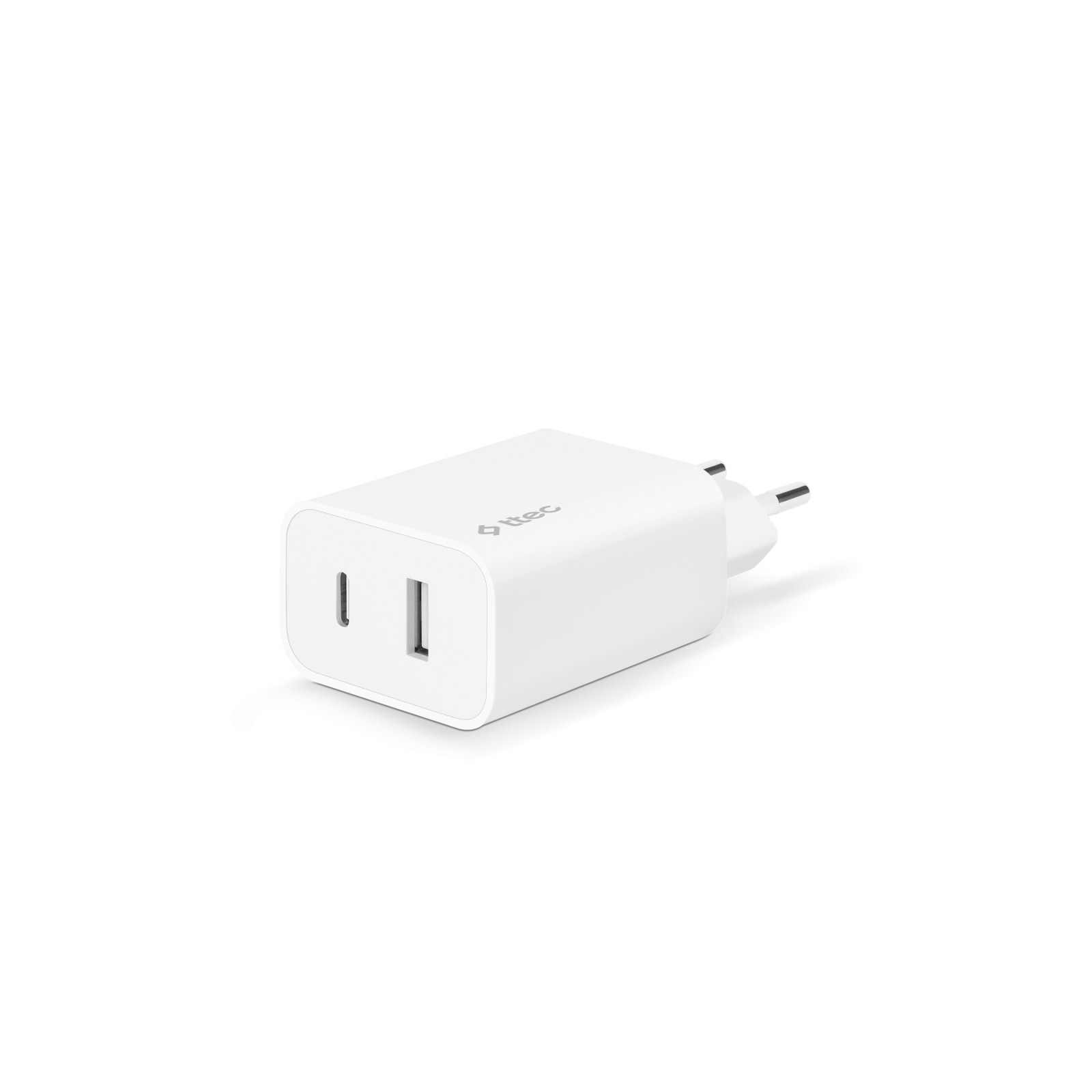 Адаптер ttec SmartCharger Duo PD Travel Charger  USB-C+USB-A 32W - Бял