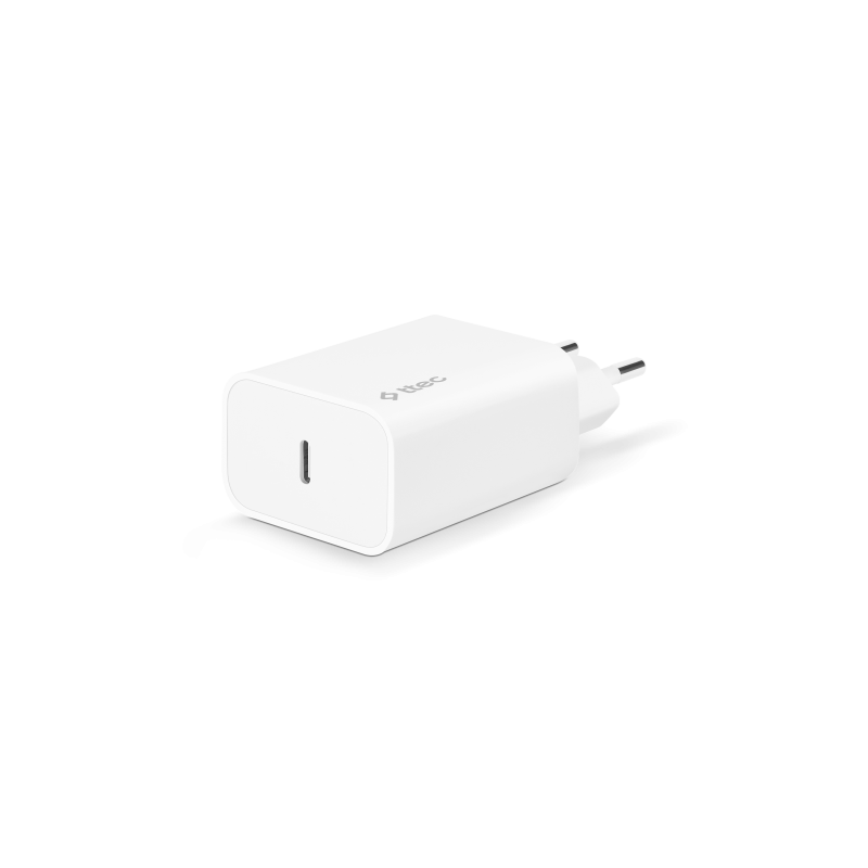 Адаптер 220 V ttec SmartCharger PD Travel Charger 30W USB-C - Бял