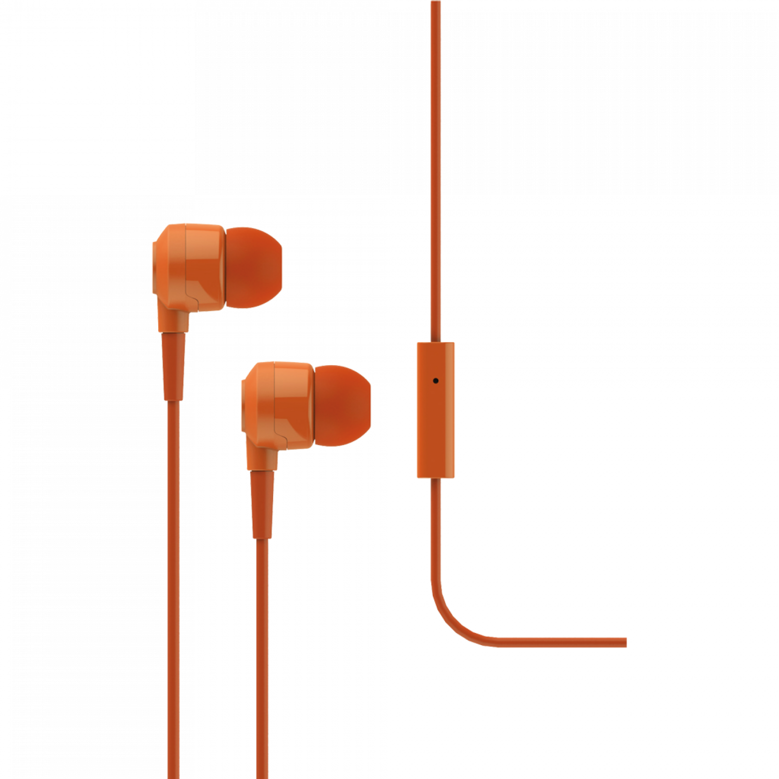 Слушалки J10 In-Ear Headphones with Microphone - Оранжеви