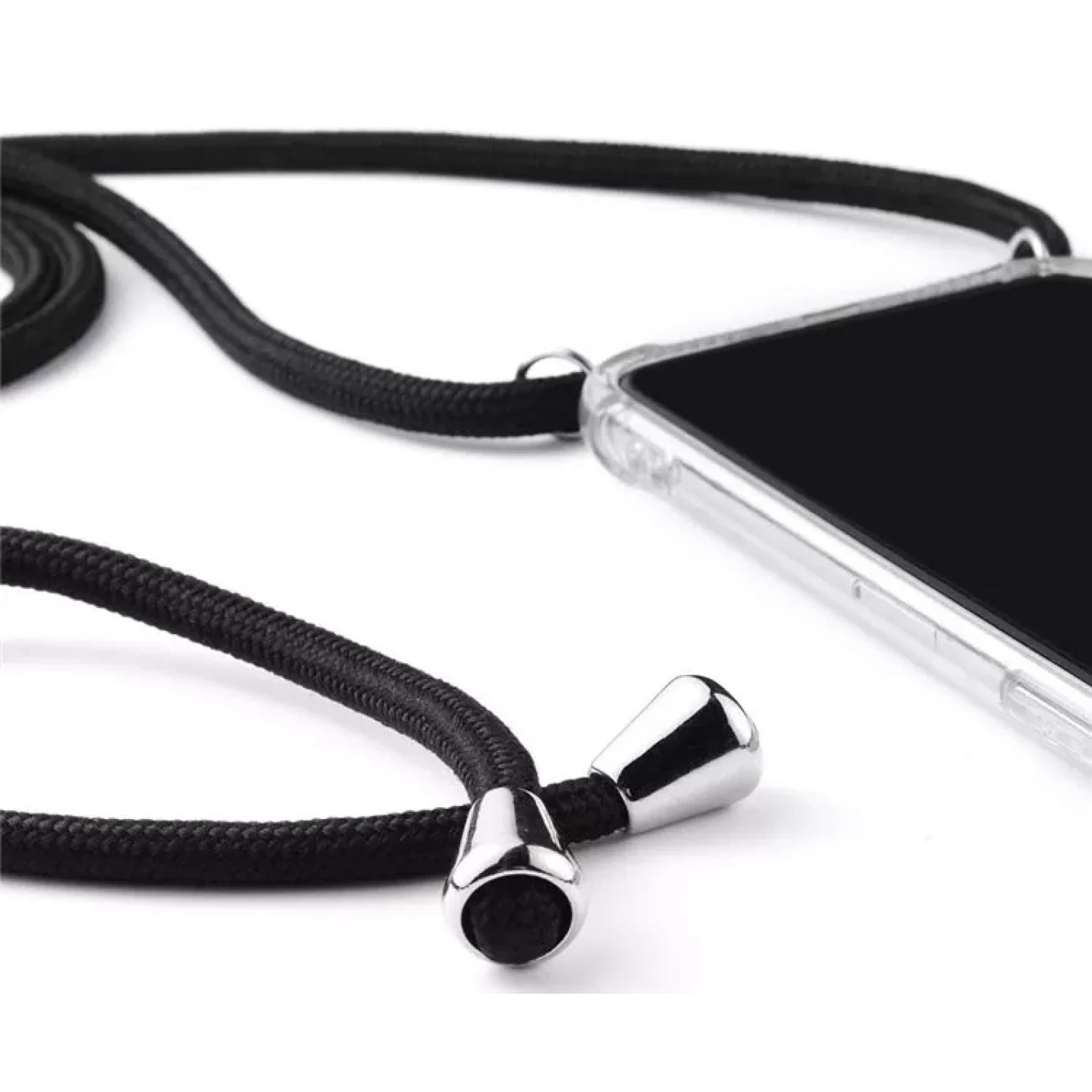 Гръб Airbag soft tpu с  черна връзка за Iphone 13/14 - Прозрачен