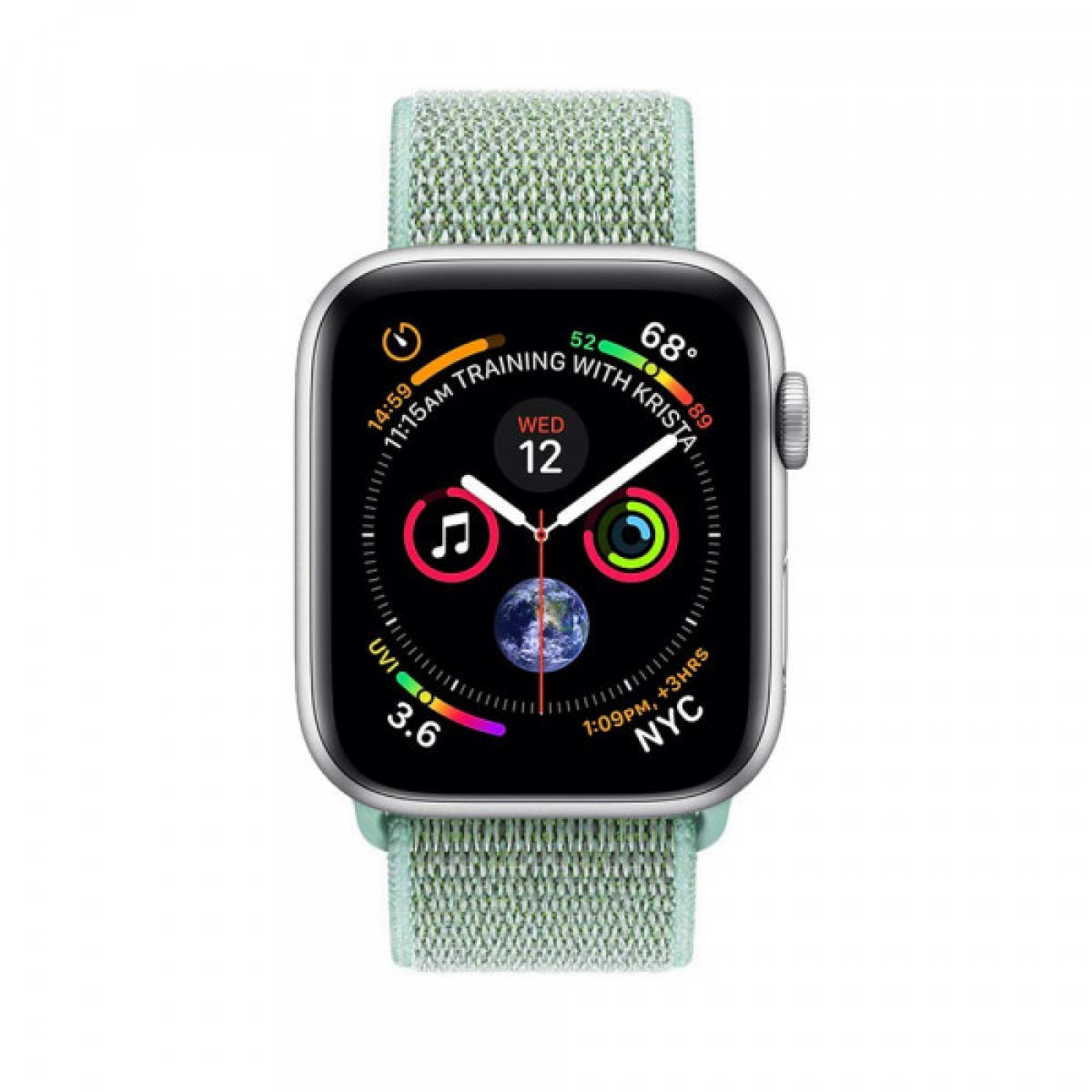 Силиконова каишка за часовник Smart Watch 42/44mm - Зелена