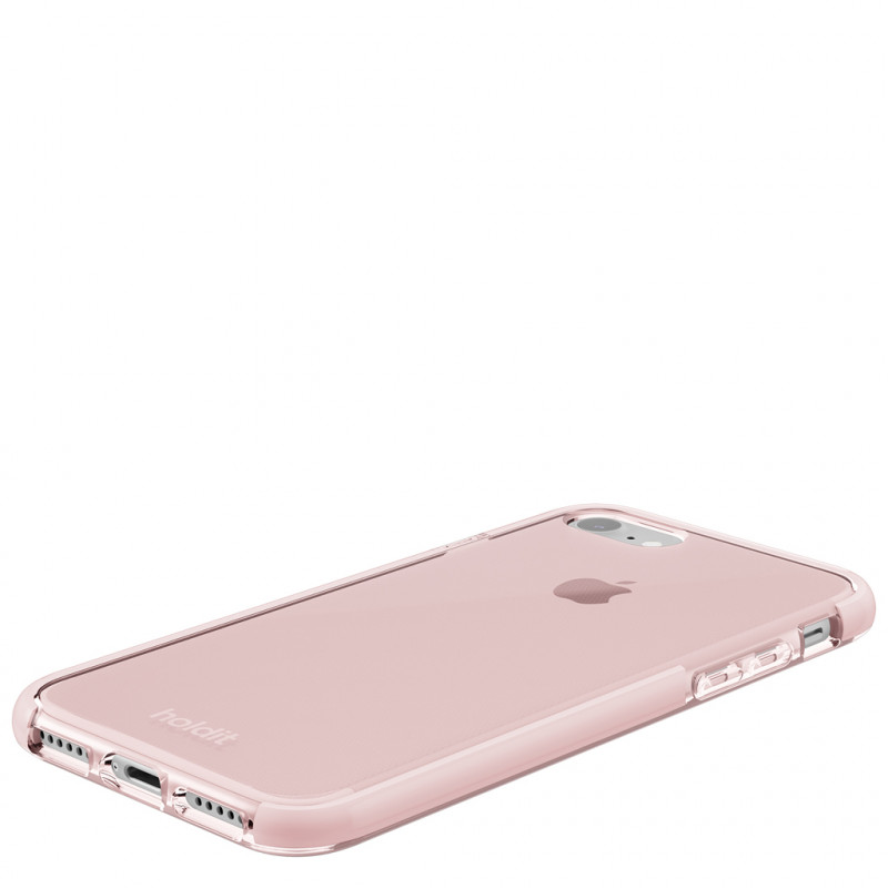 Гръб Holdit Seethru Case за iPhone 7/8/SE - Светло розов