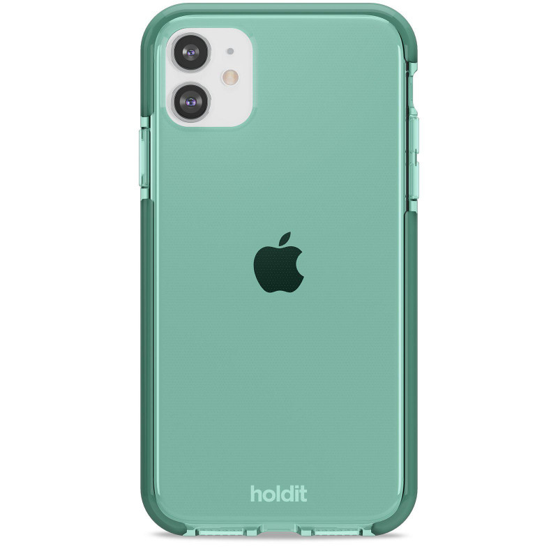 Гръб Holdit Seethru Case за iPhone 11- Зелен...