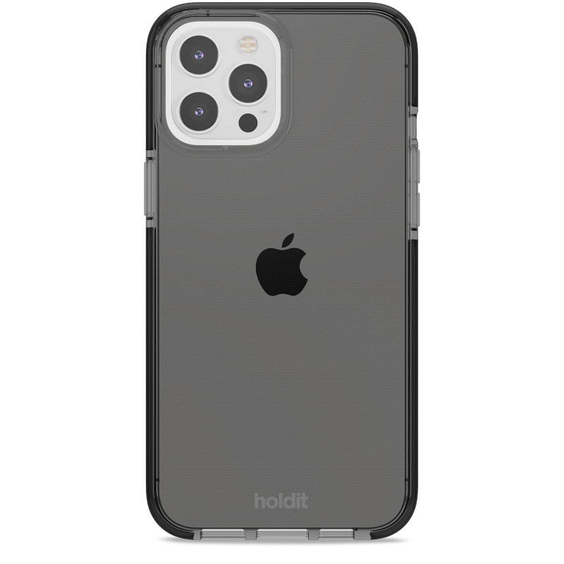 Гръб Holdit Seethru Case за iPhone 12 Pro Max - Черен