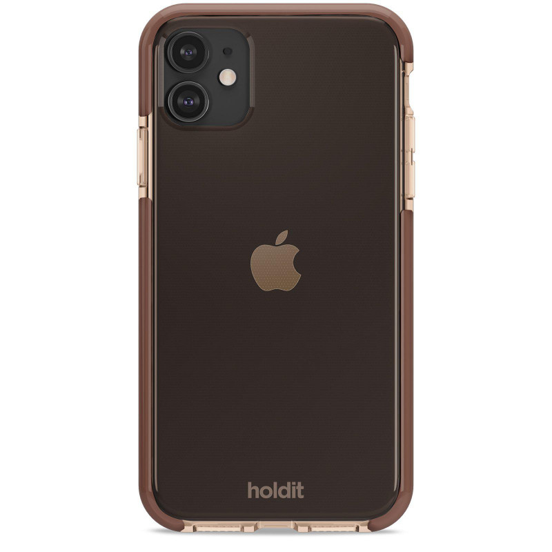 Гръб Holdit Seethru Case за iPhone 11- Кафяв