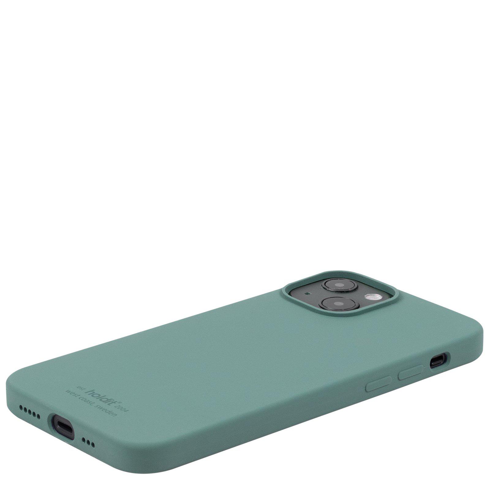 Гръб Holdit Silicone Case за  iPhone 13/14 - Зелен