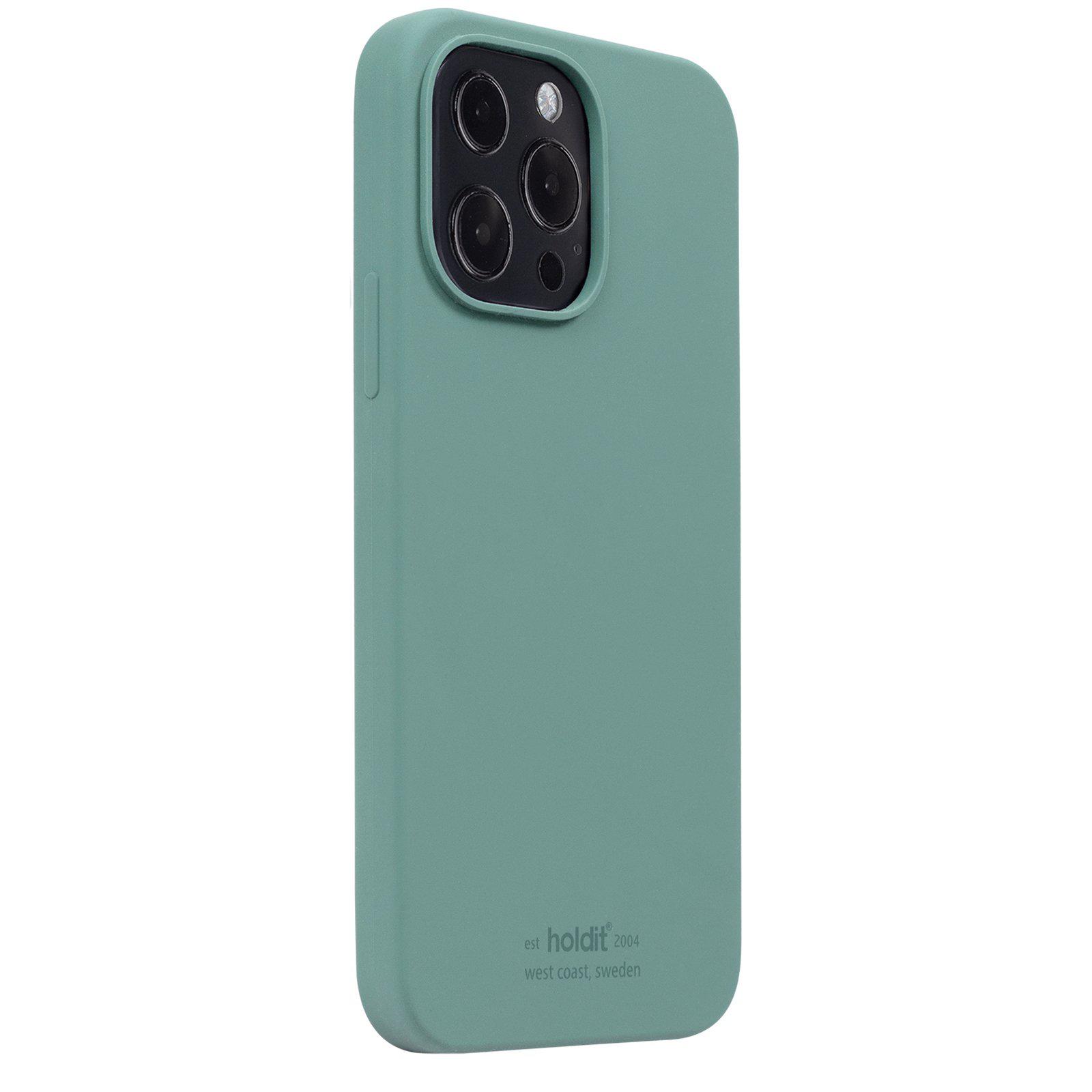 Гръб Holdit Silicone Case за iPhone 13 Pro - Зелен