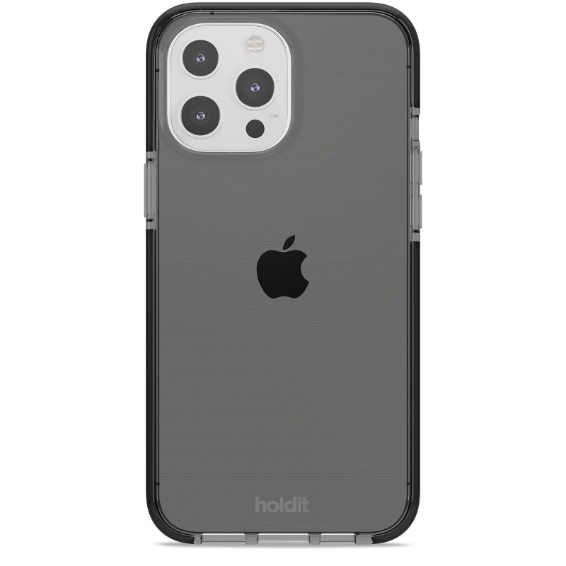 Гръб Holdit Seethru Case за iPhone 13 Pro Max - Черен