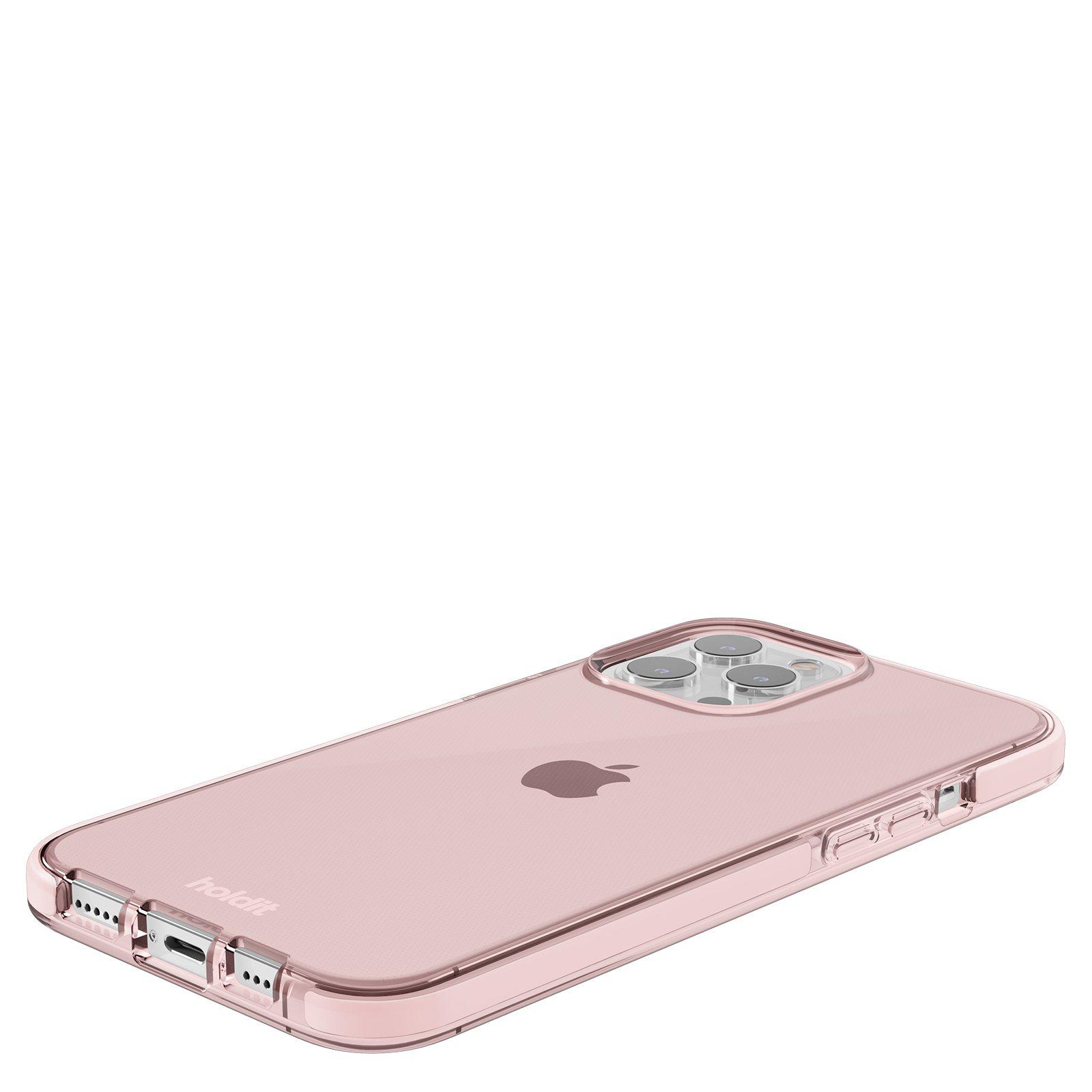 Гръб Holdit Seethru Case за iPhone 13 Pro Max - Светло розов