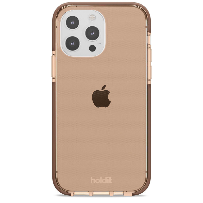 Гръб Holdit Seethru Case за iPhone 13 Pro - Кафяв