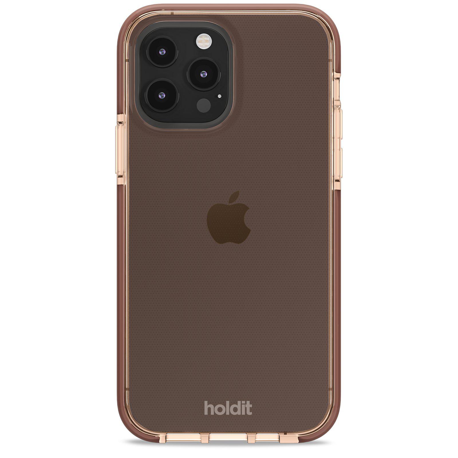 Гръб Holdit Seethru Case за iPhone 13 Pro - Кафяв