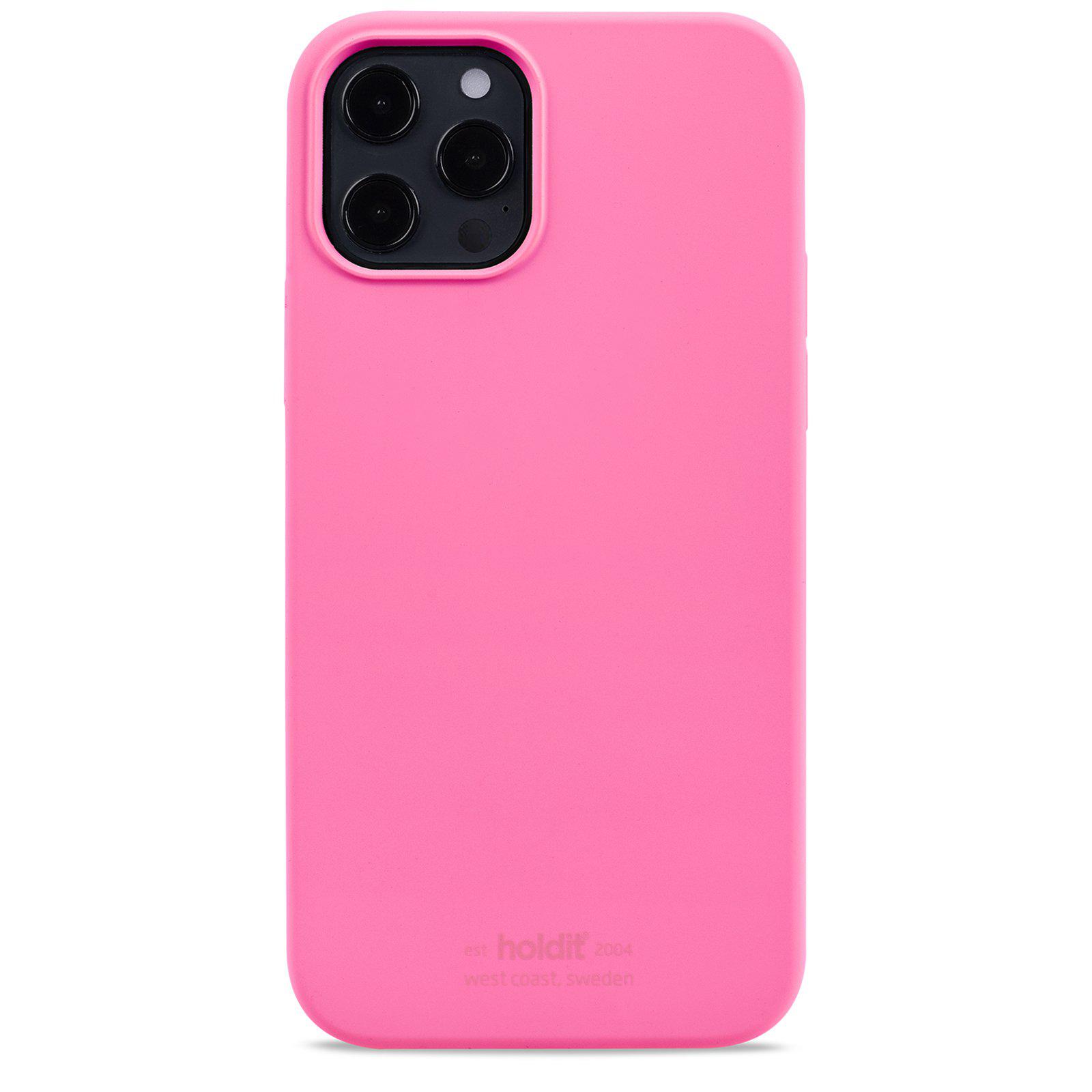 Гръб Holdit Silicone Case за iPhone 12/12 Pro - Розов