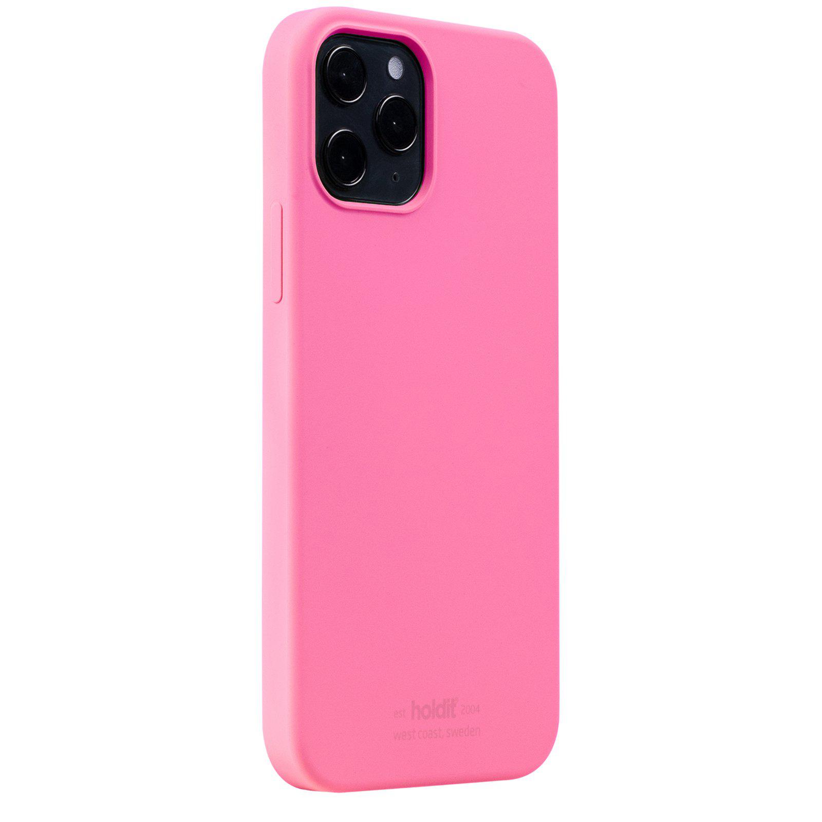 Гръб Holdit Silicone Case за iPhone 12/12 Pro - Розов