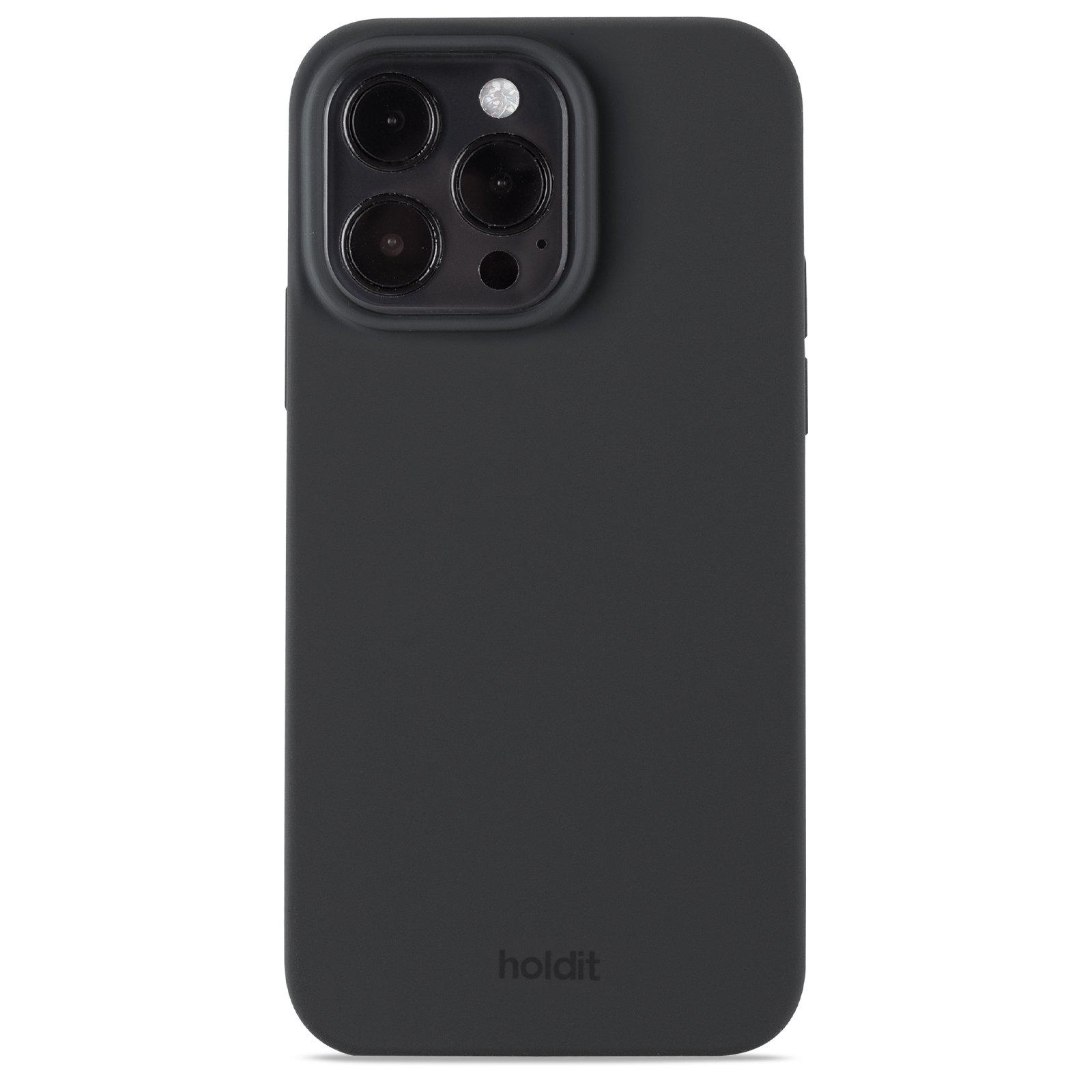 Гръб Holdit Silicone Case за iPhone 14 Pro Max - Черен