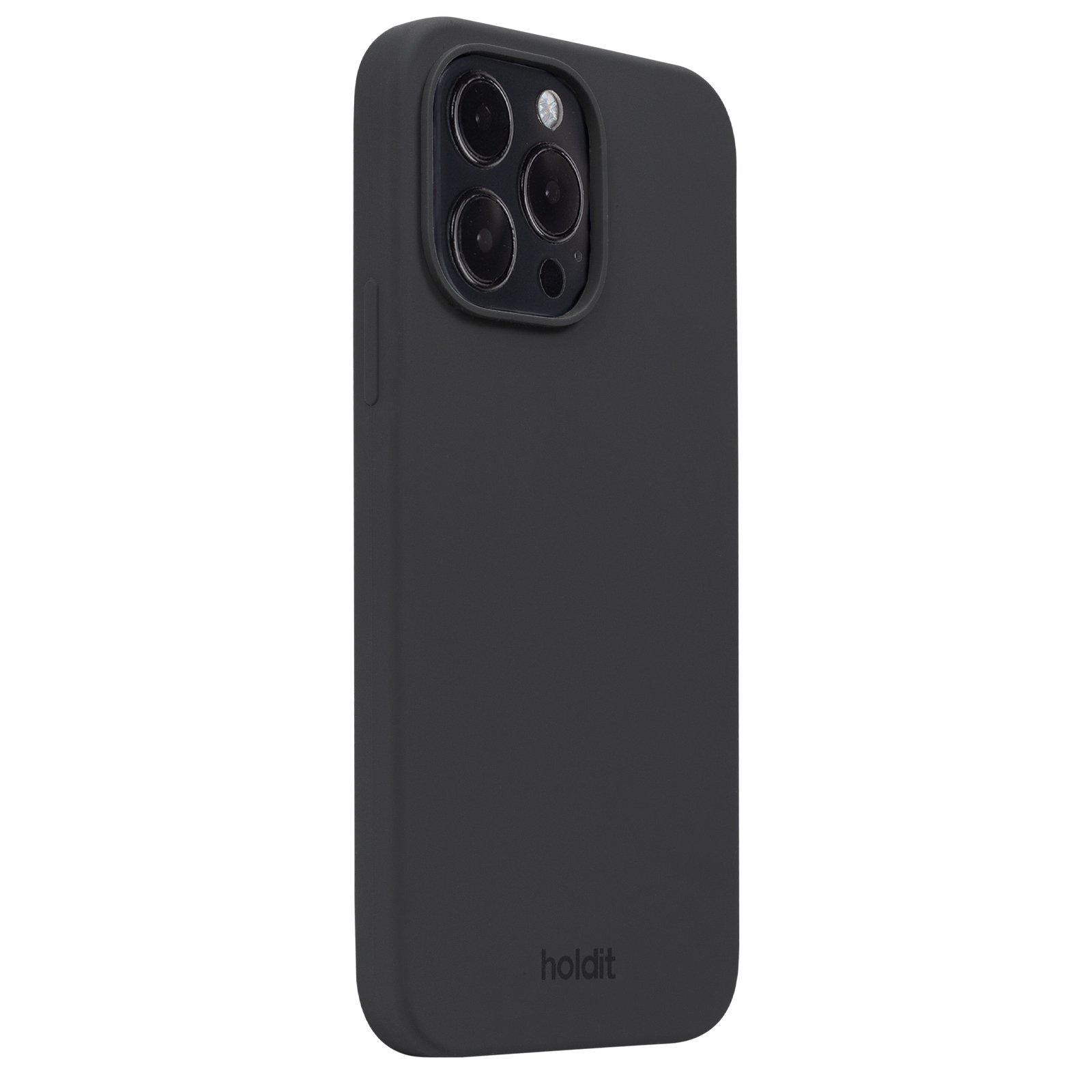 Гръб Holdit Silicone Case за iPhone 14 Pro Max - Черен