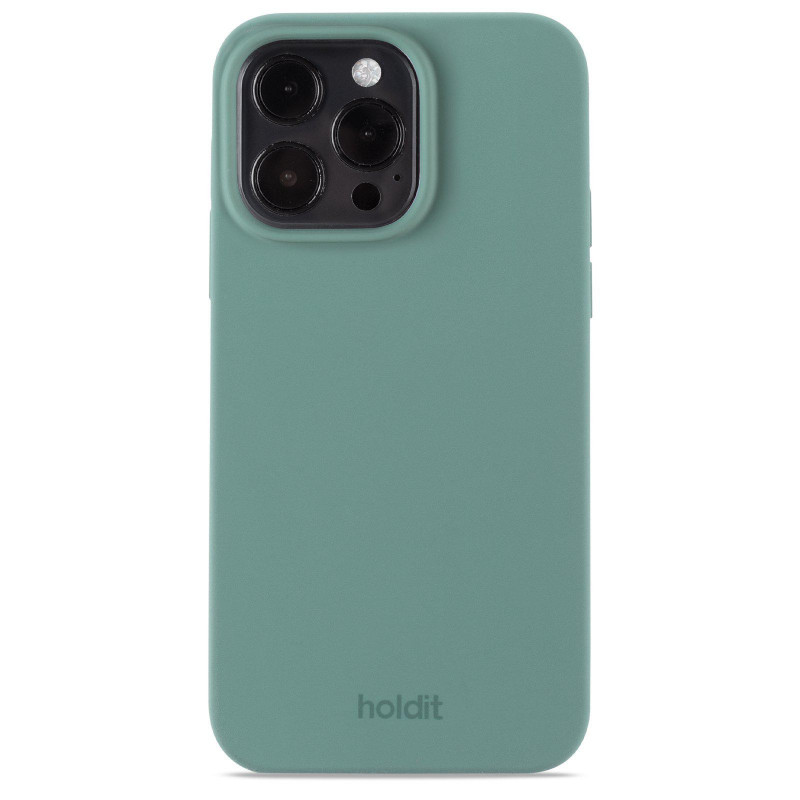 Гръб Holdit Silicone Case за iPhone 14 Pro Max - Зелен